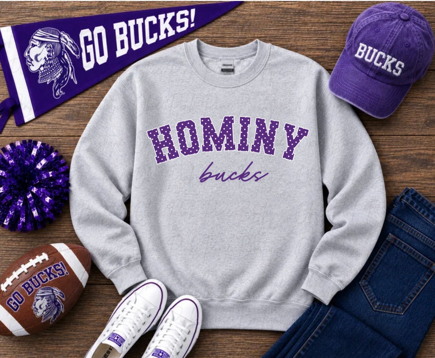 Hominy Bucks Polka Dot