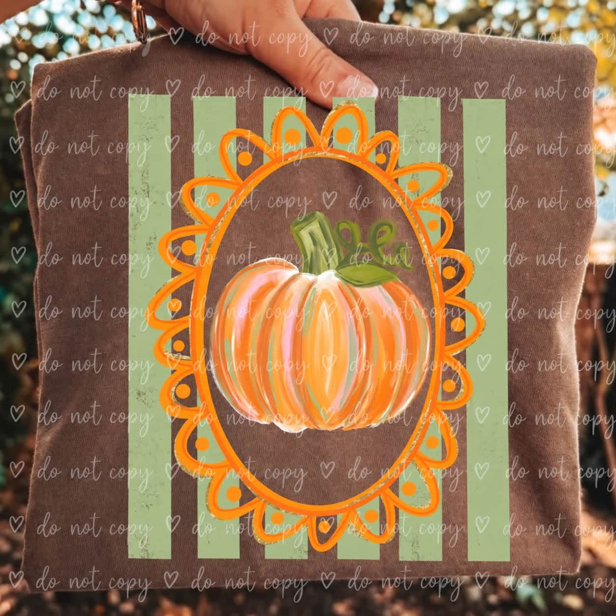 Frame Colorful pumpkin