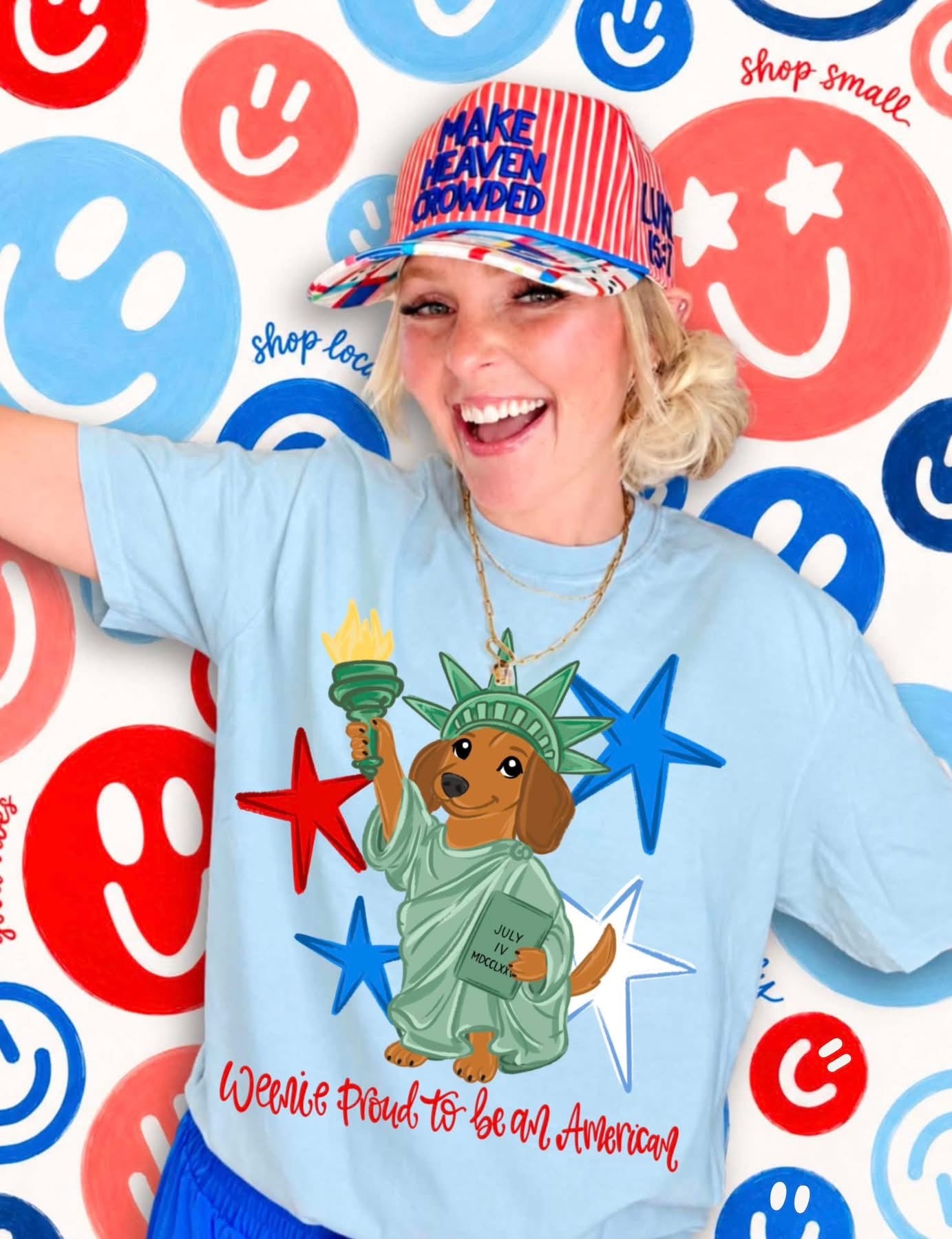 Weenie proud to be an American
