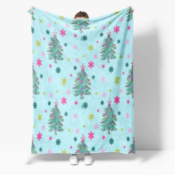 Cozy Christmas Tree Blanket