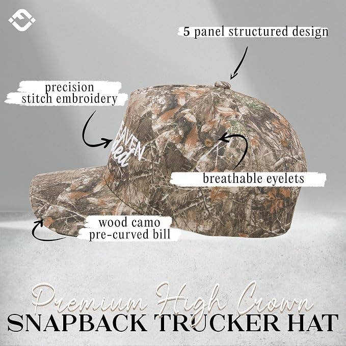 2 Tone Cap: Make Heaven Crowded - Wood Camo