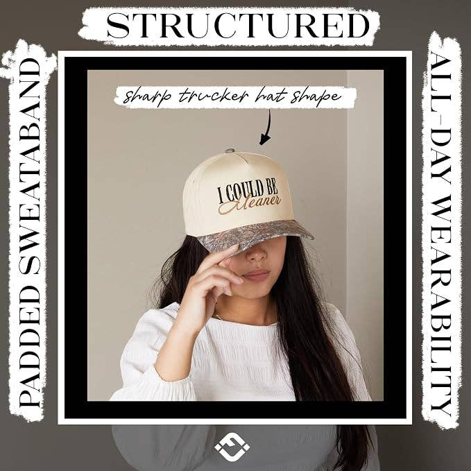 2-Tone Cap - I Could Be Meaner - Camo/Beige