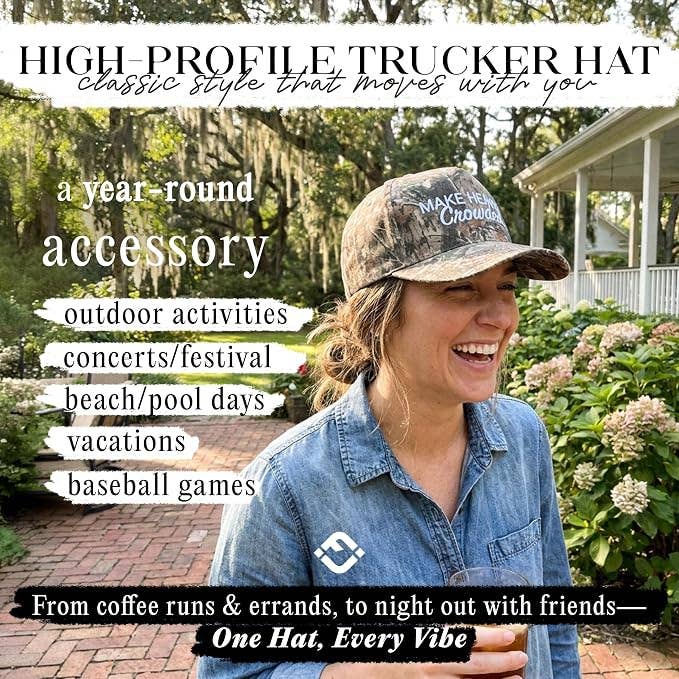 2 Tone Cap: Make Heaven Crowded - Wood Camo