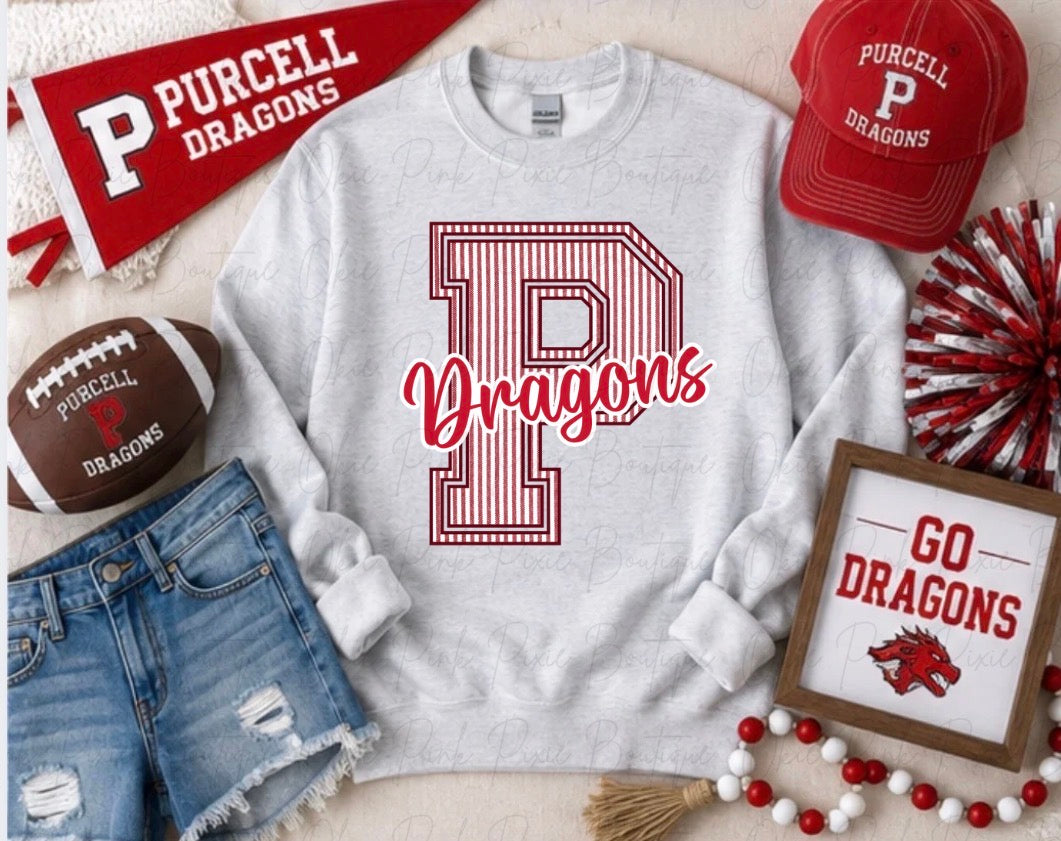 Striped P Dragons