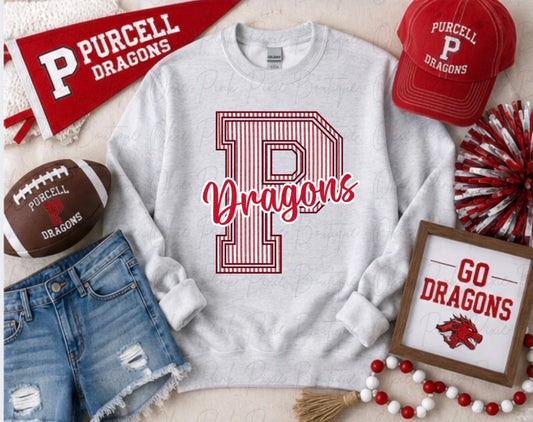 Striped P Dragons