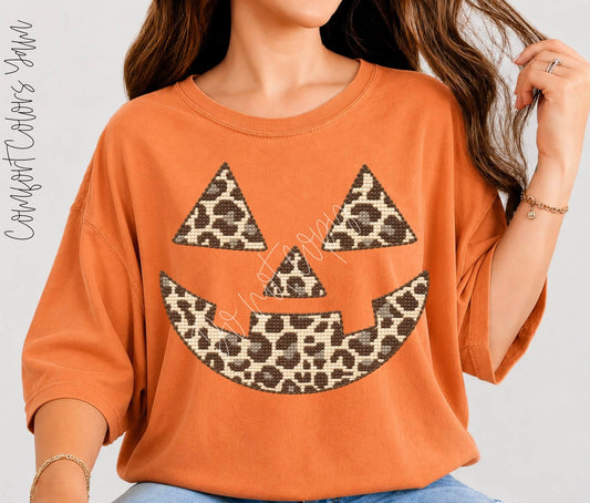 Faux stitch pumpkin