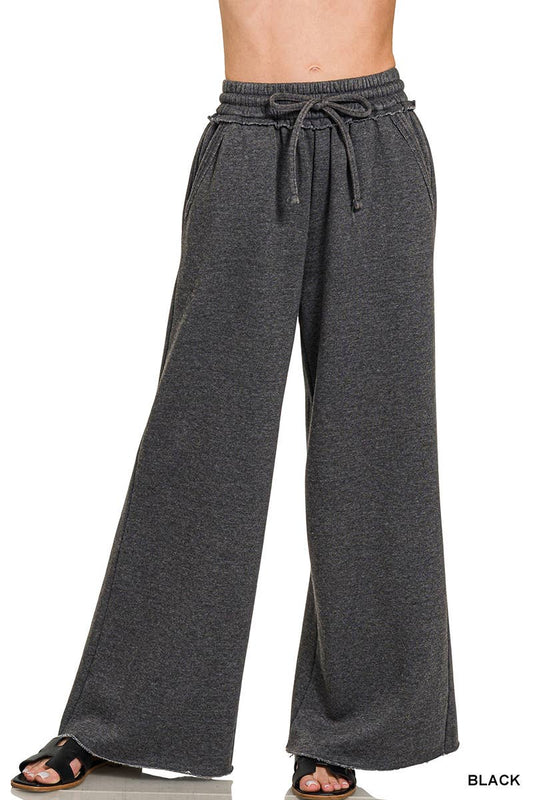 Acid Wash Fleece Sweatpants