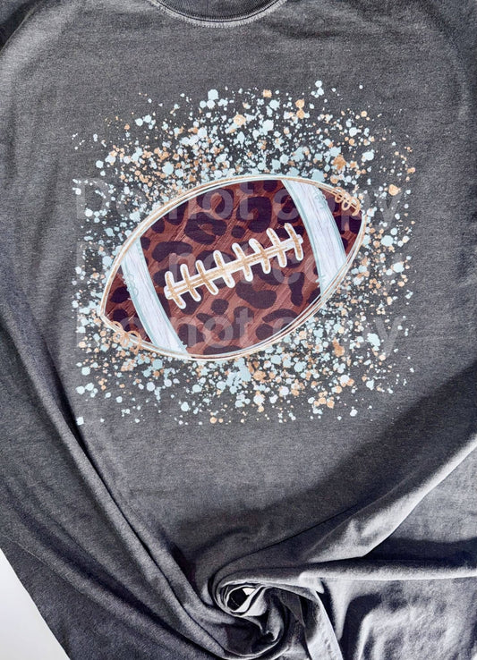 Leopard splattered football
