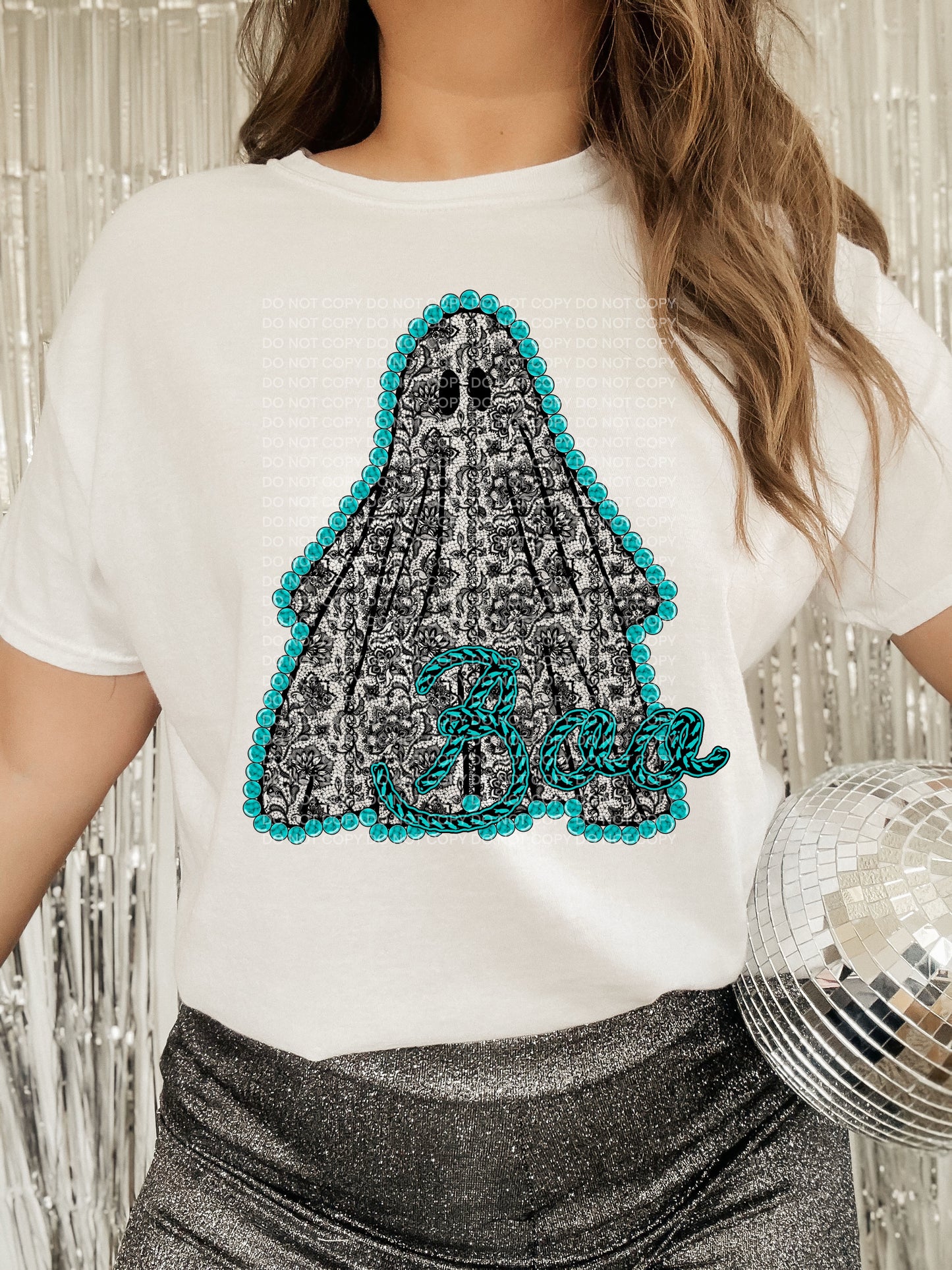 Turquoise and Lace Ghost