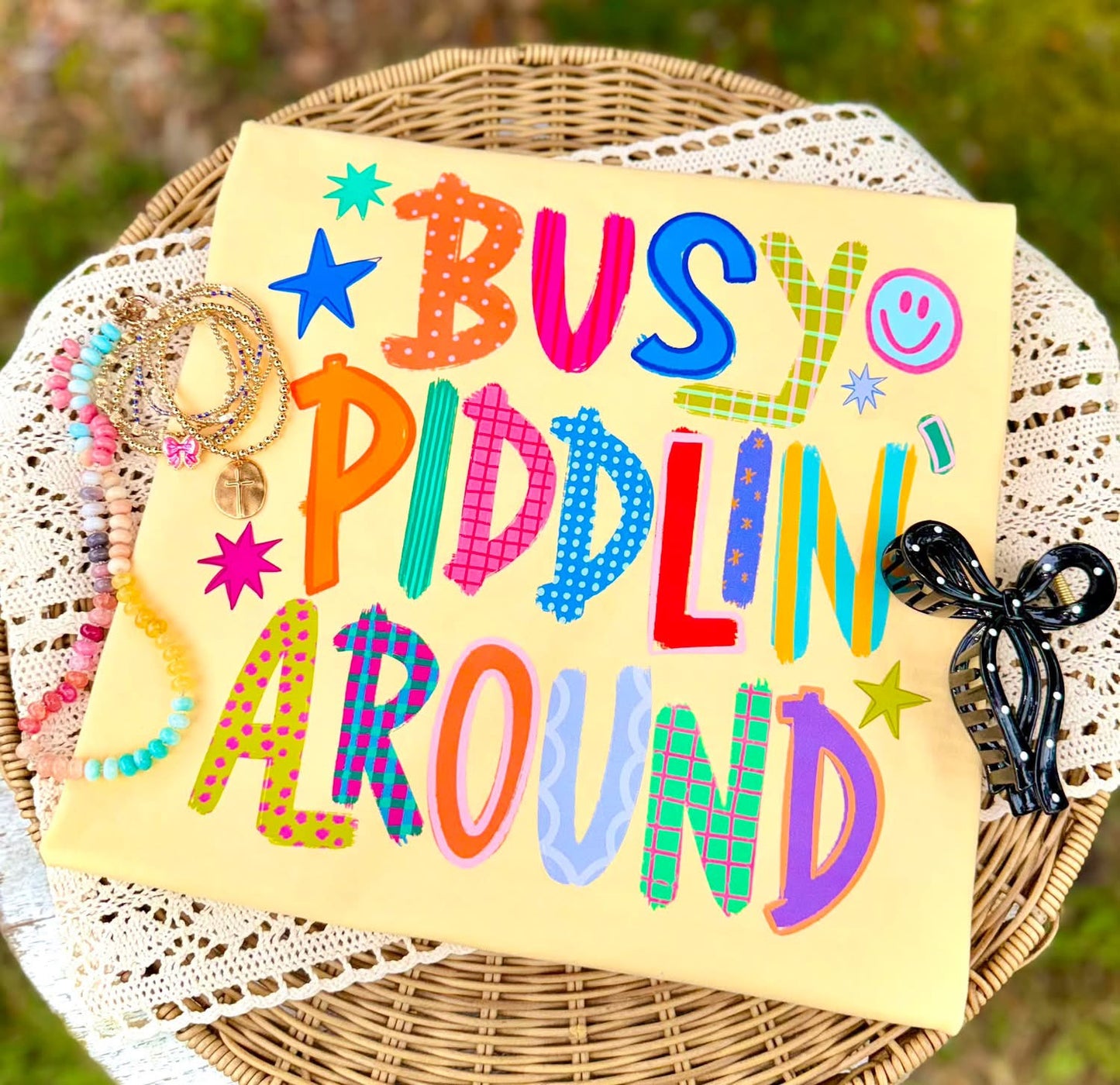 Busy piddling around