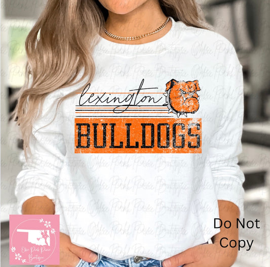 Retro Vibe Lexington Bulldogs