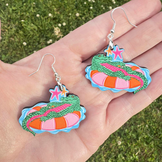 Hoochie Coochie Gator ear rings