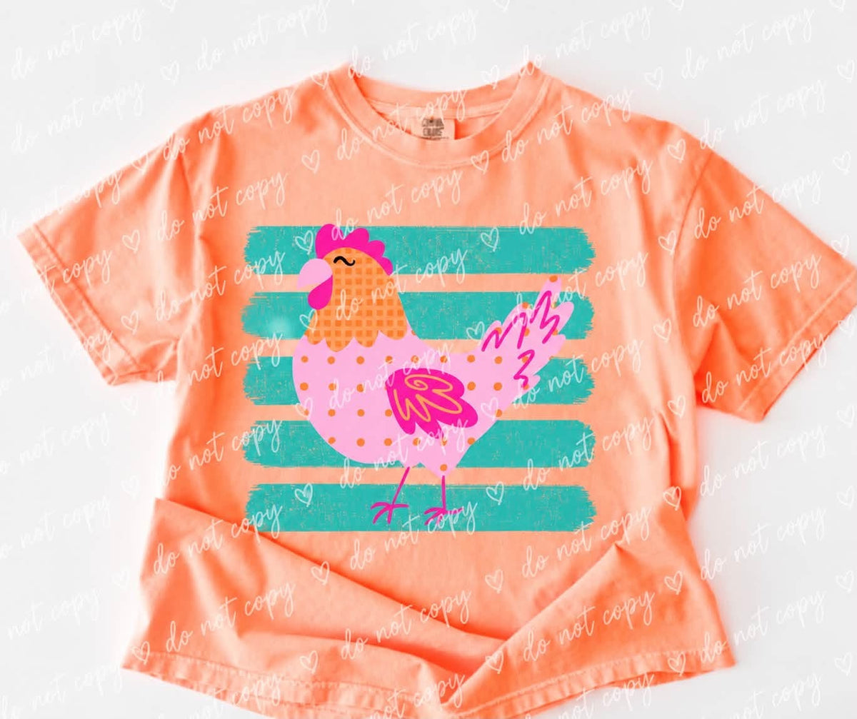 Striped Colorful Chicken
