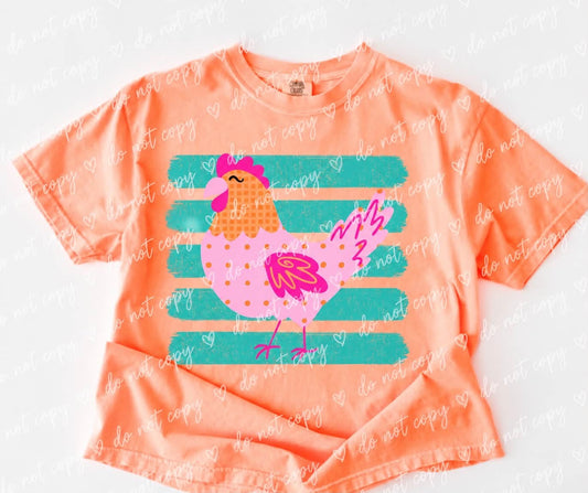 Striped Colorful Chicken