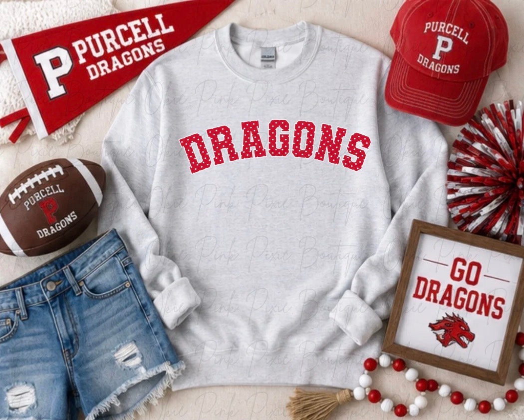 Dragons Polka Dots