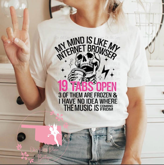 My mind is like an internet browser