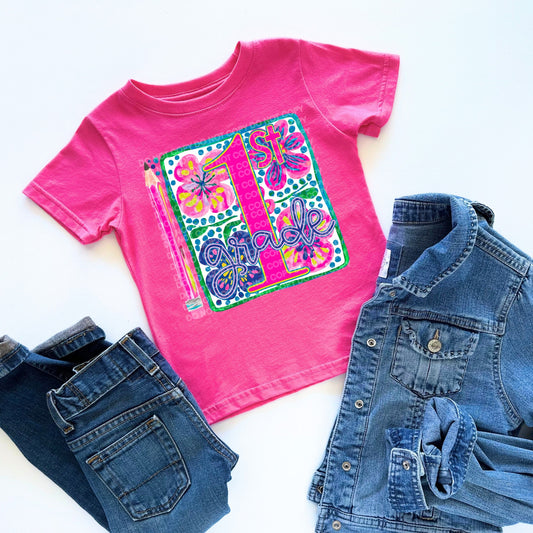 Bright Floral Back to School