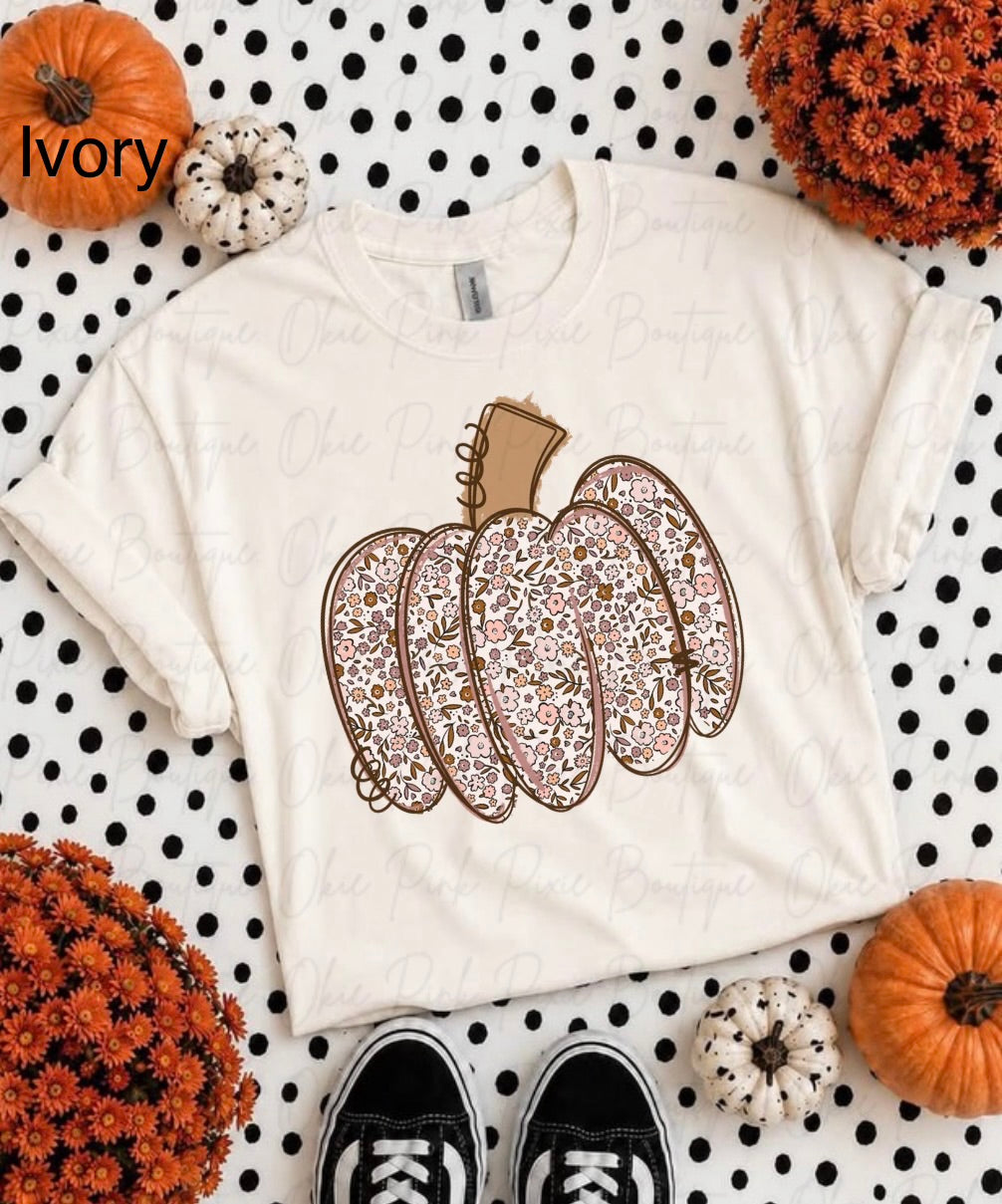 Floral Pumpkin