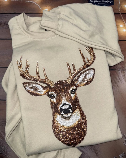 Faux Rhinestone Deer