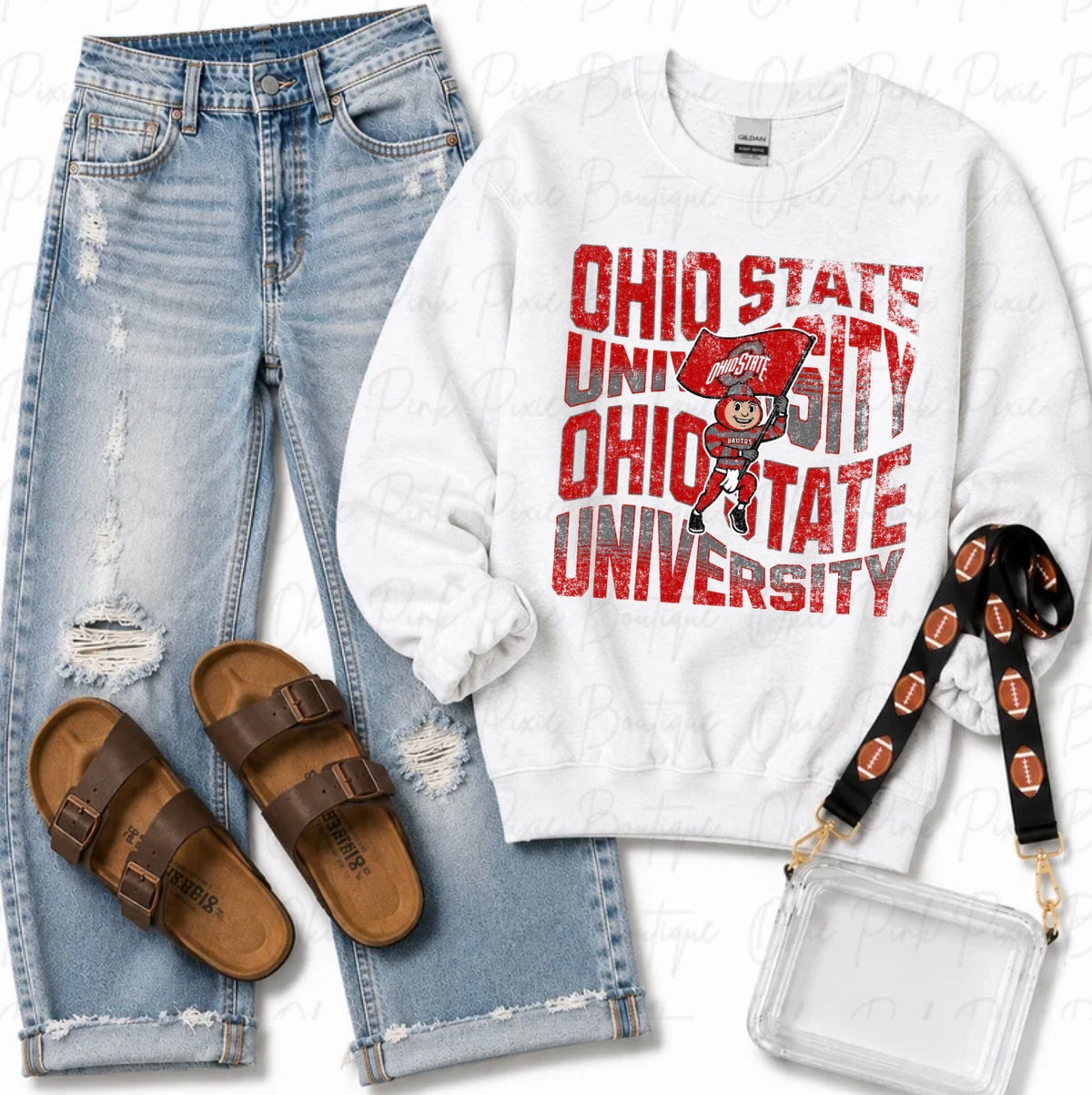 Wavy Ohio State Buckeyes