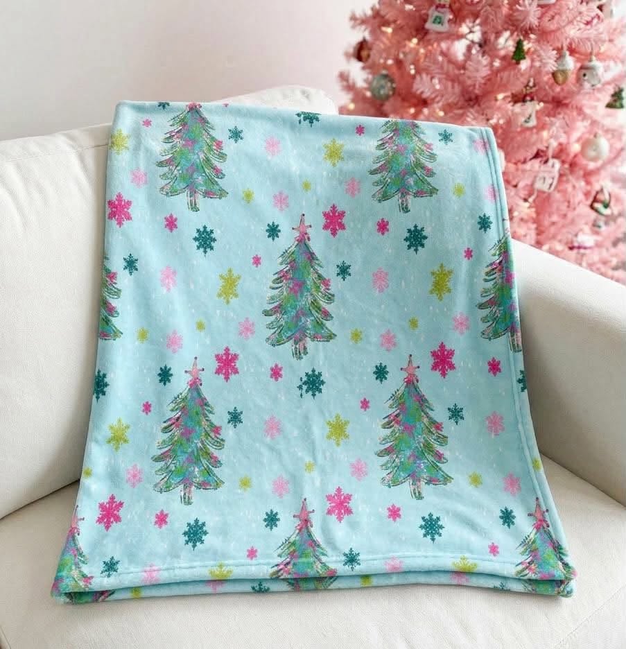 Cozy Christmas Tree Blanket