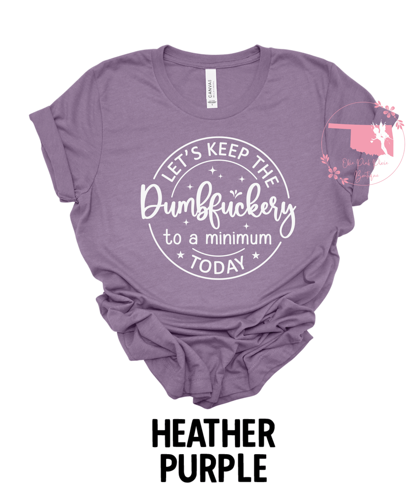 Let’s keep the dumbfuckery to a minimum Today