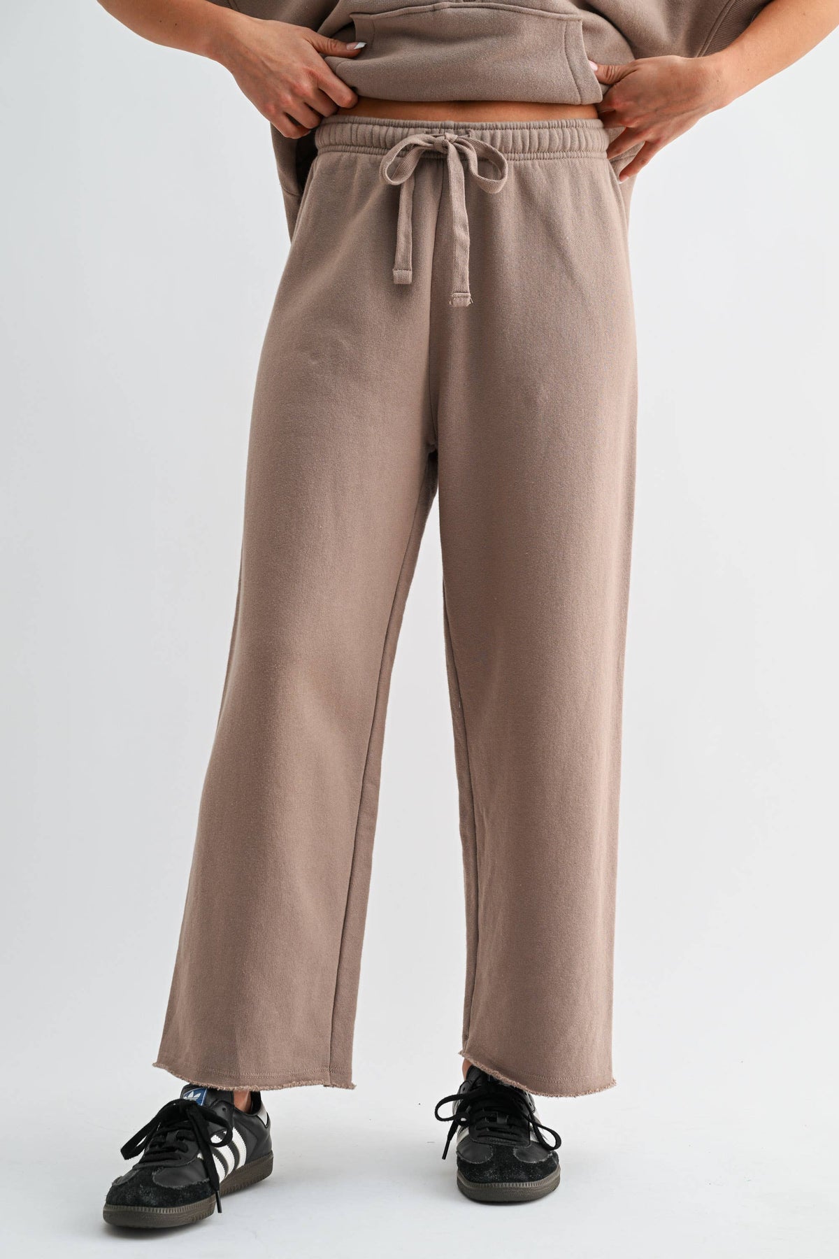 Malibu Wide-Leg Fleece Pants