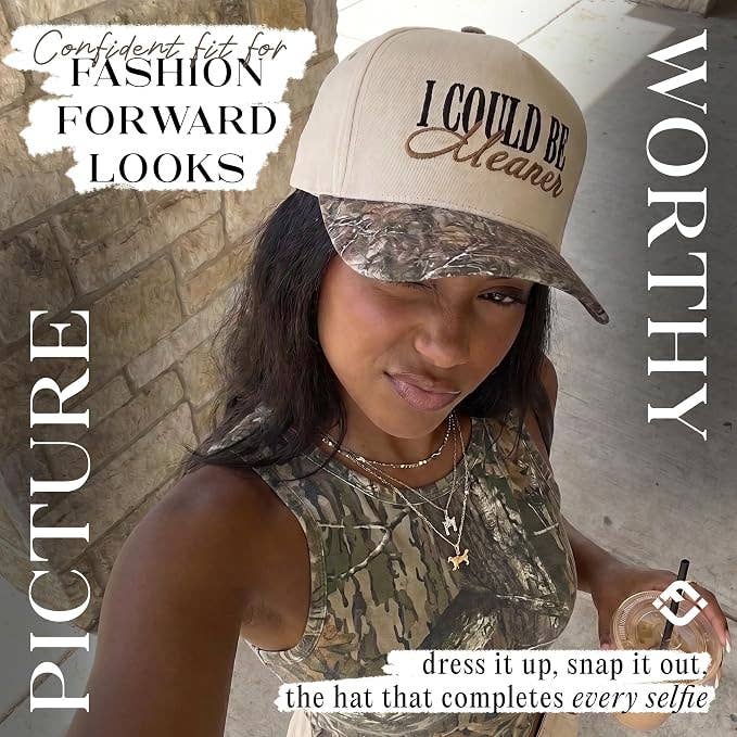 2-Tone Cap - I Could Be Meaner - Camo/Beige